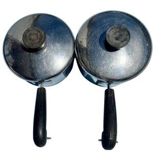 Vintage Revere Ware 1801 Copper Clad  Saucepan #2363973 Patent Process Set of 2